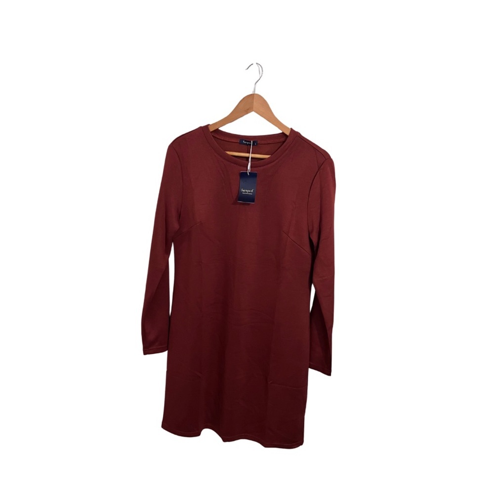 Elegant Long Sleeve Sweatshirt Dress